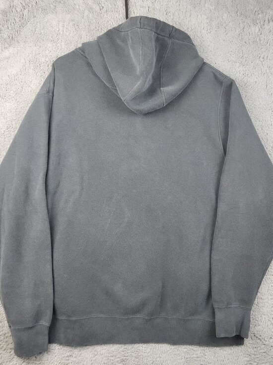 Nike Sportswear Club Fleece Hoodie Men's 2XL Black Faded Pullover Sweatshirt - Picture 3 of 9